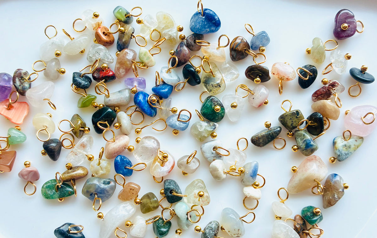 Natural Crystal Chip Pendent Mix