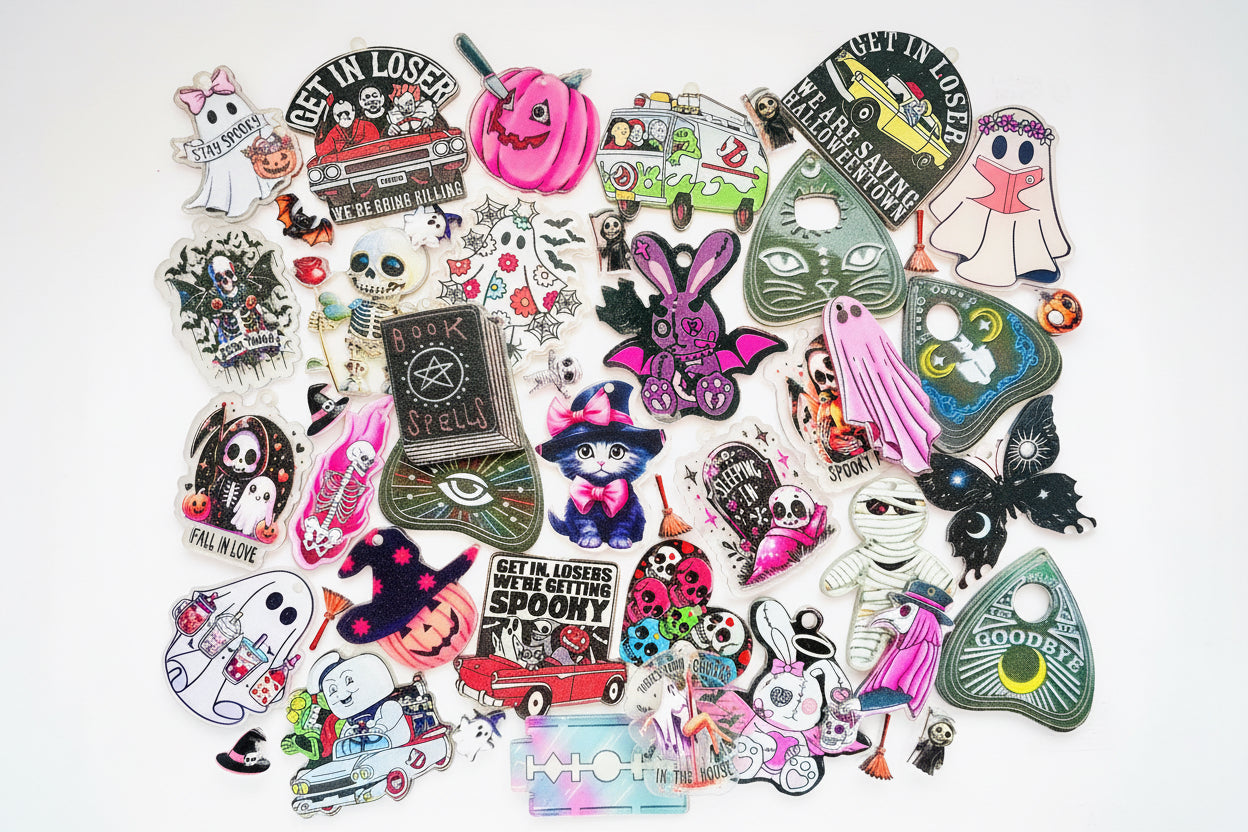Spooky Acrylic Pendant Mix
