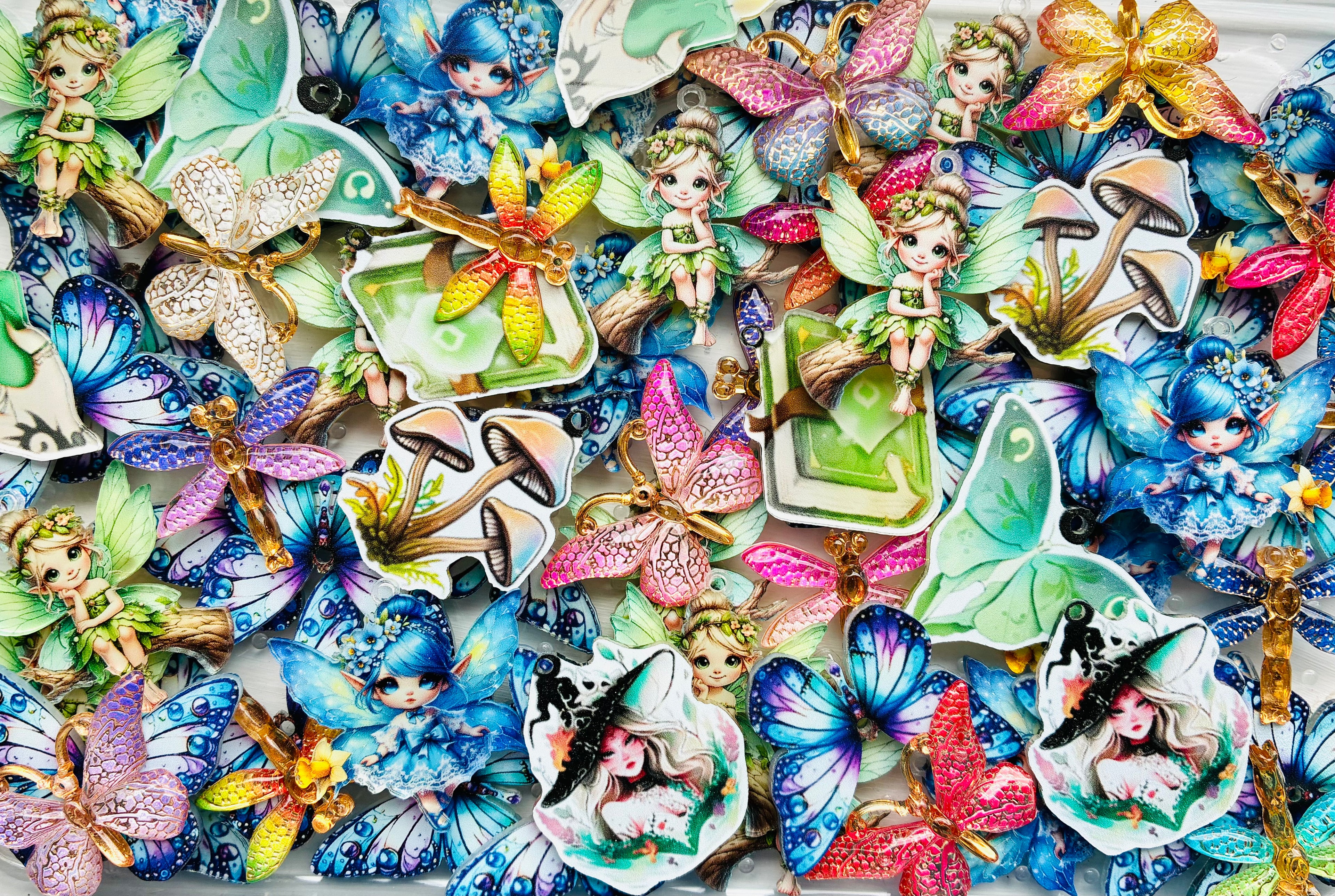 Fairy Garden Acrylic Pendant Mix