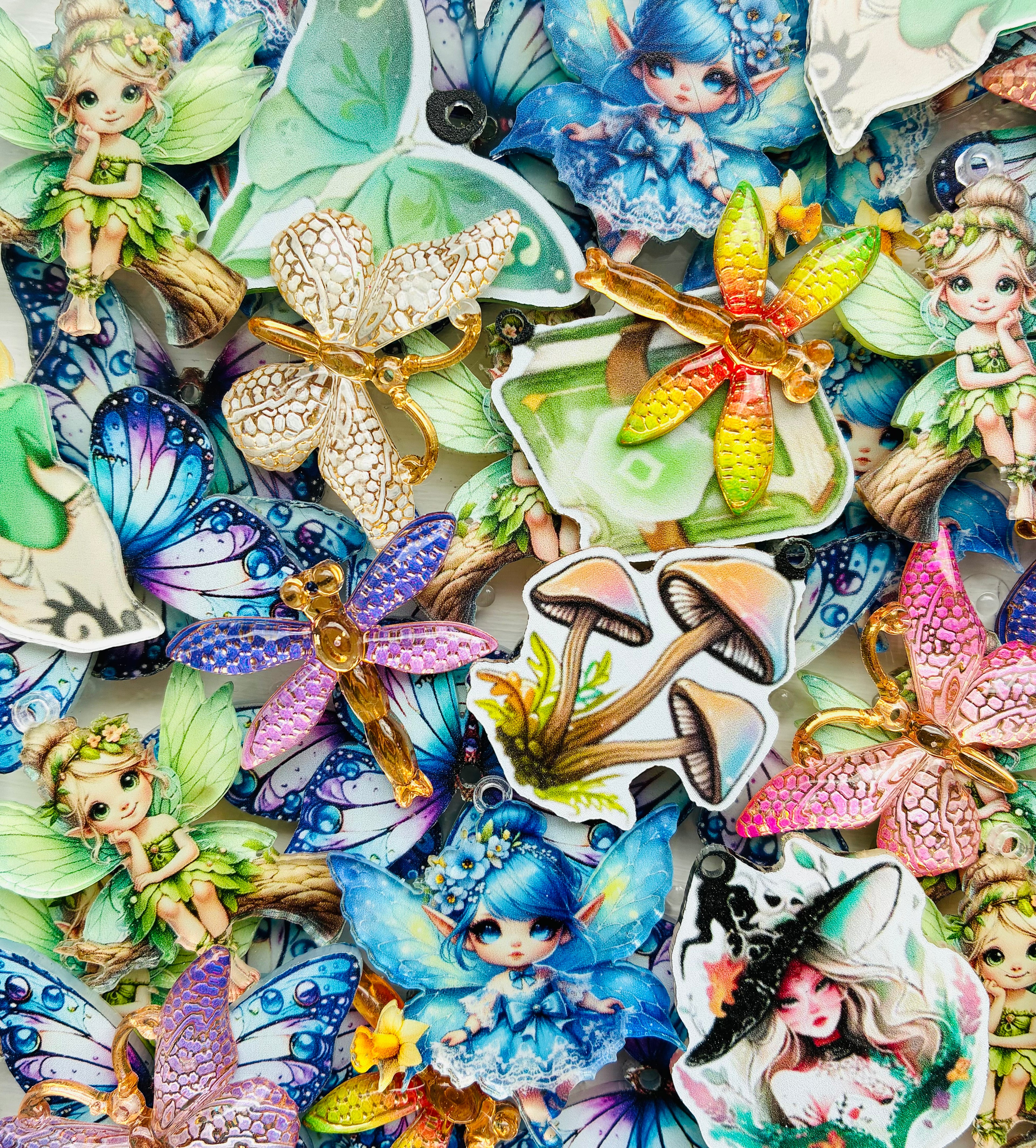 Fairy Garden Acrylic Pendant Mix