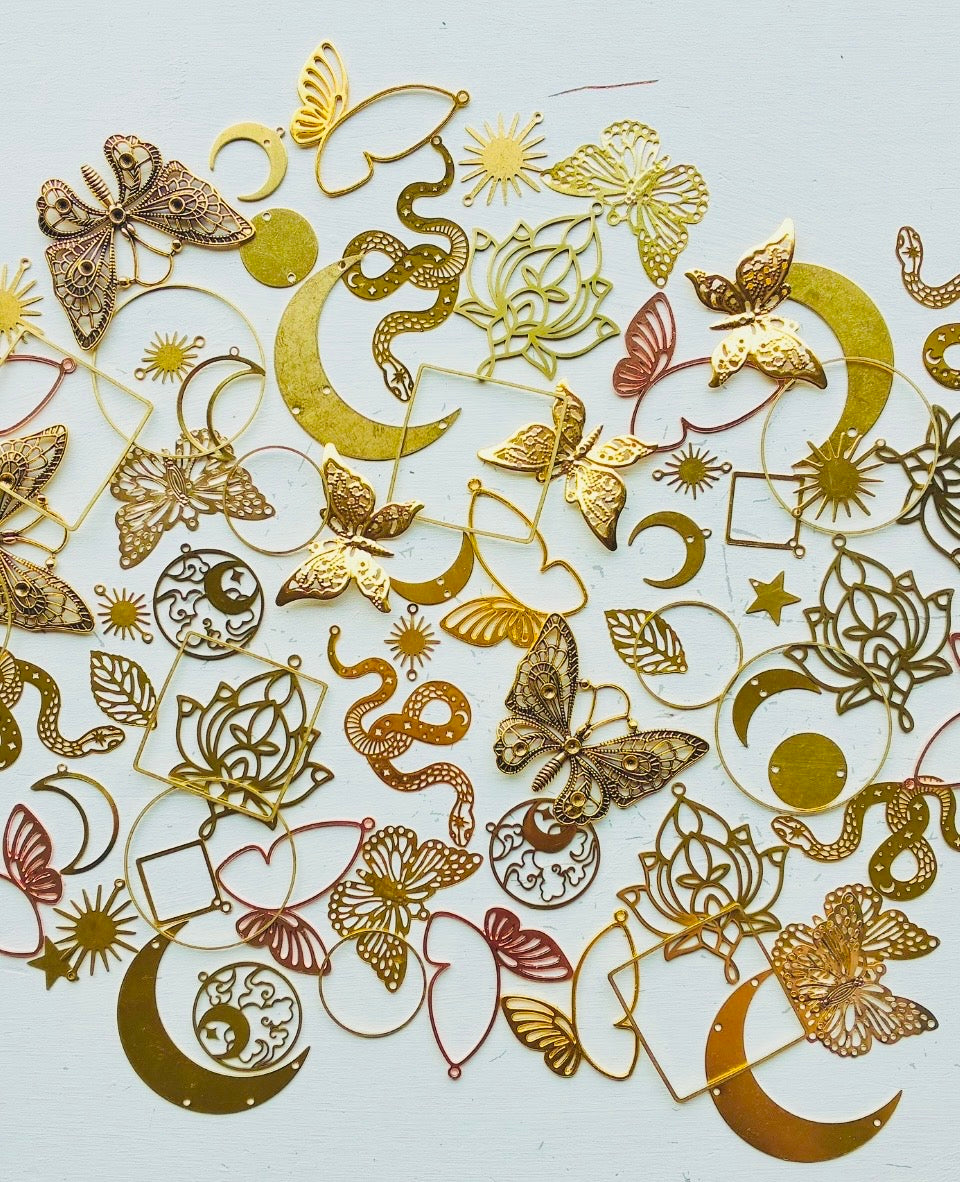 Gold & Rose Gold Suncatcher Pendants