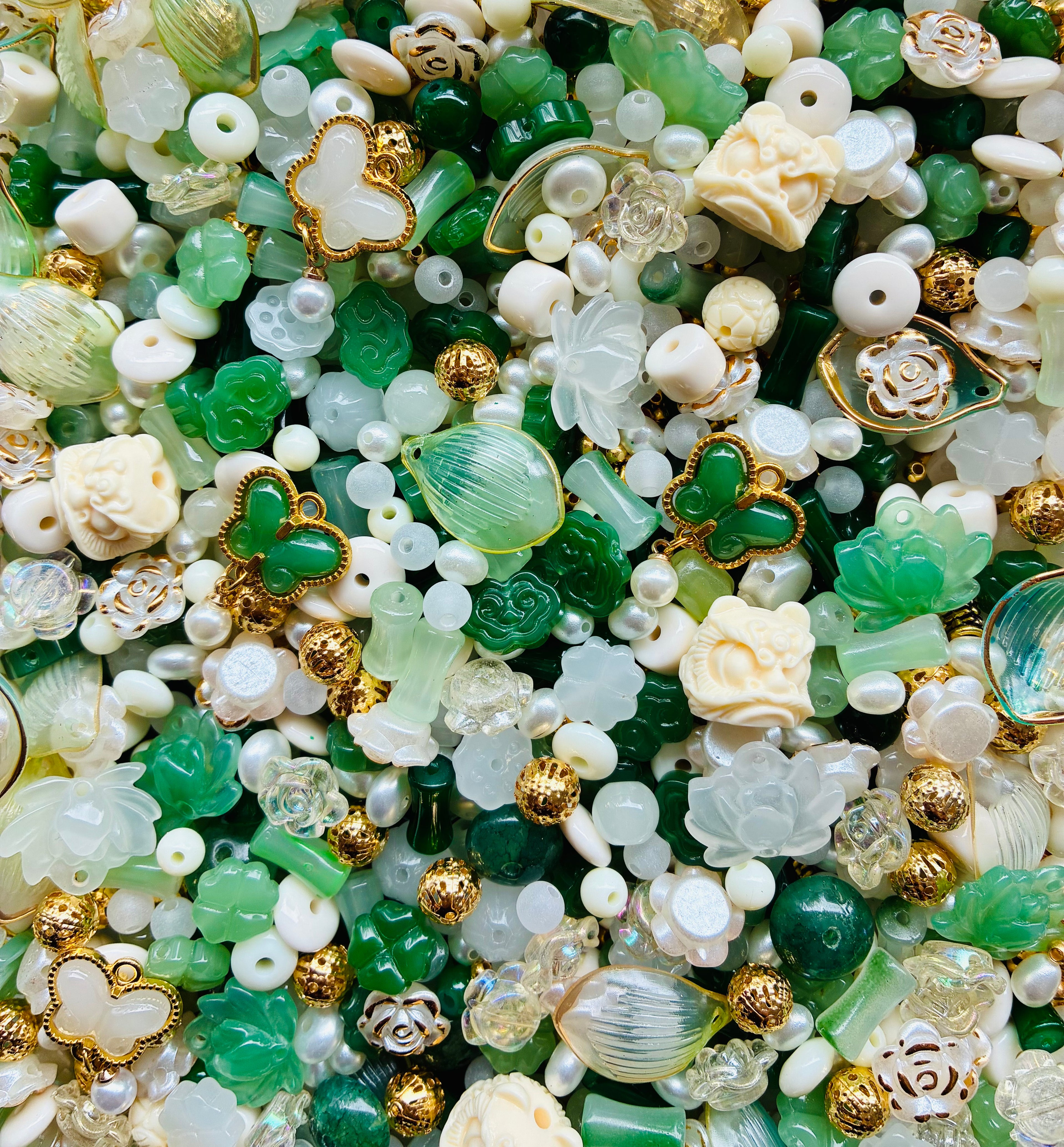 Calming Budda Bamboo and Bodhi Bead Mix