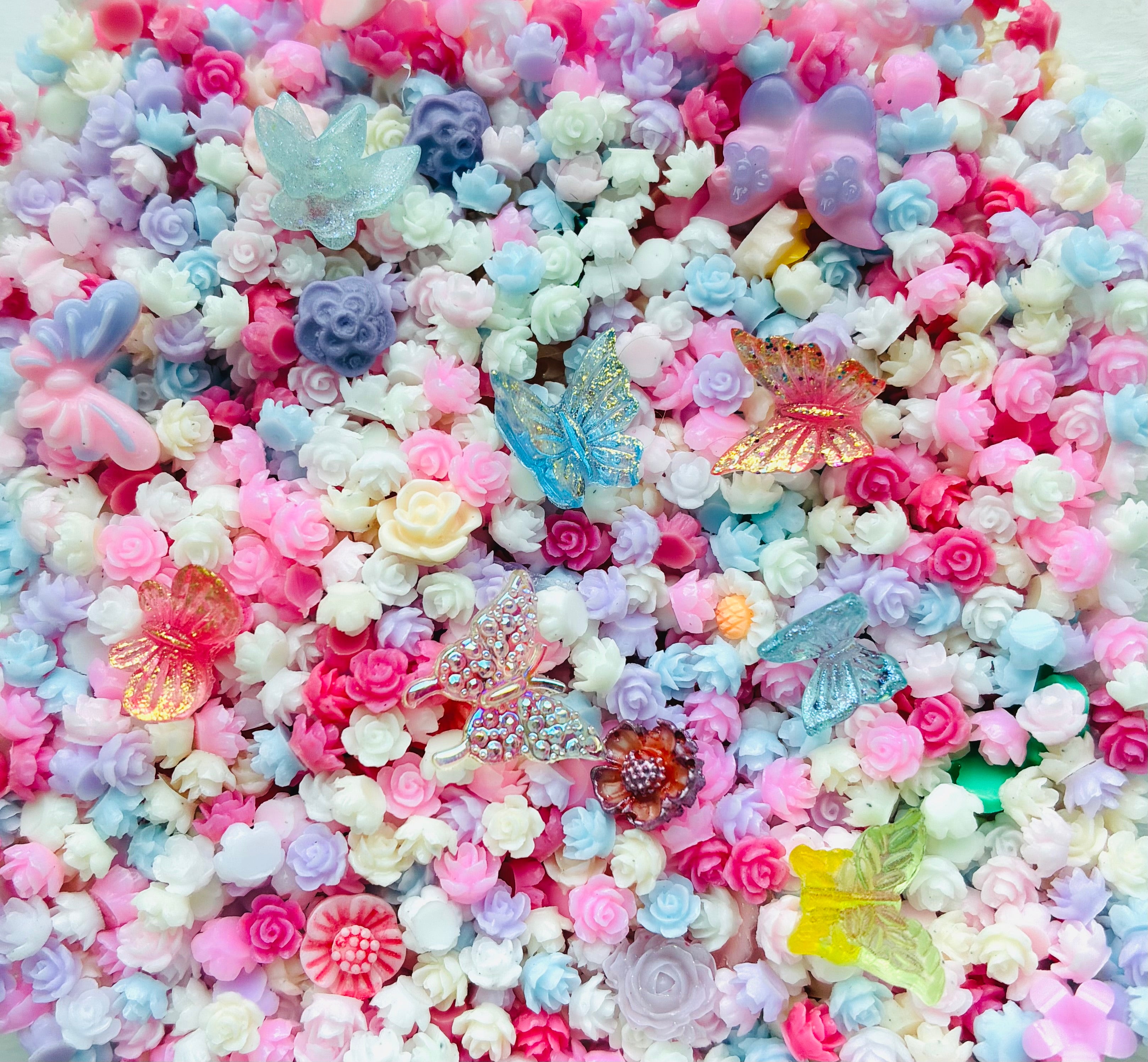 Butterfly Garden Nail Charm Mix