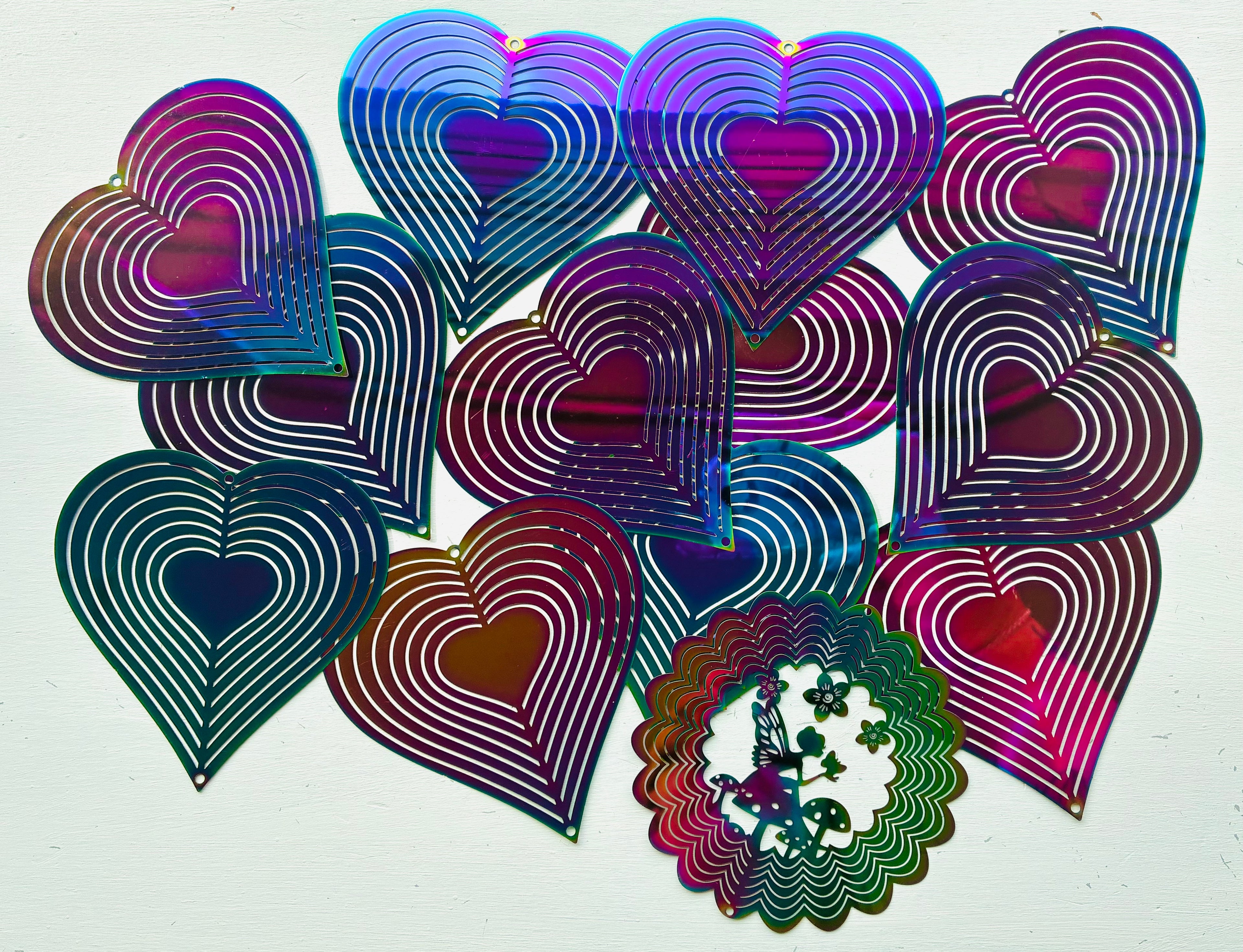 3 Rainbow Suncatcher/ Windchime Pendant