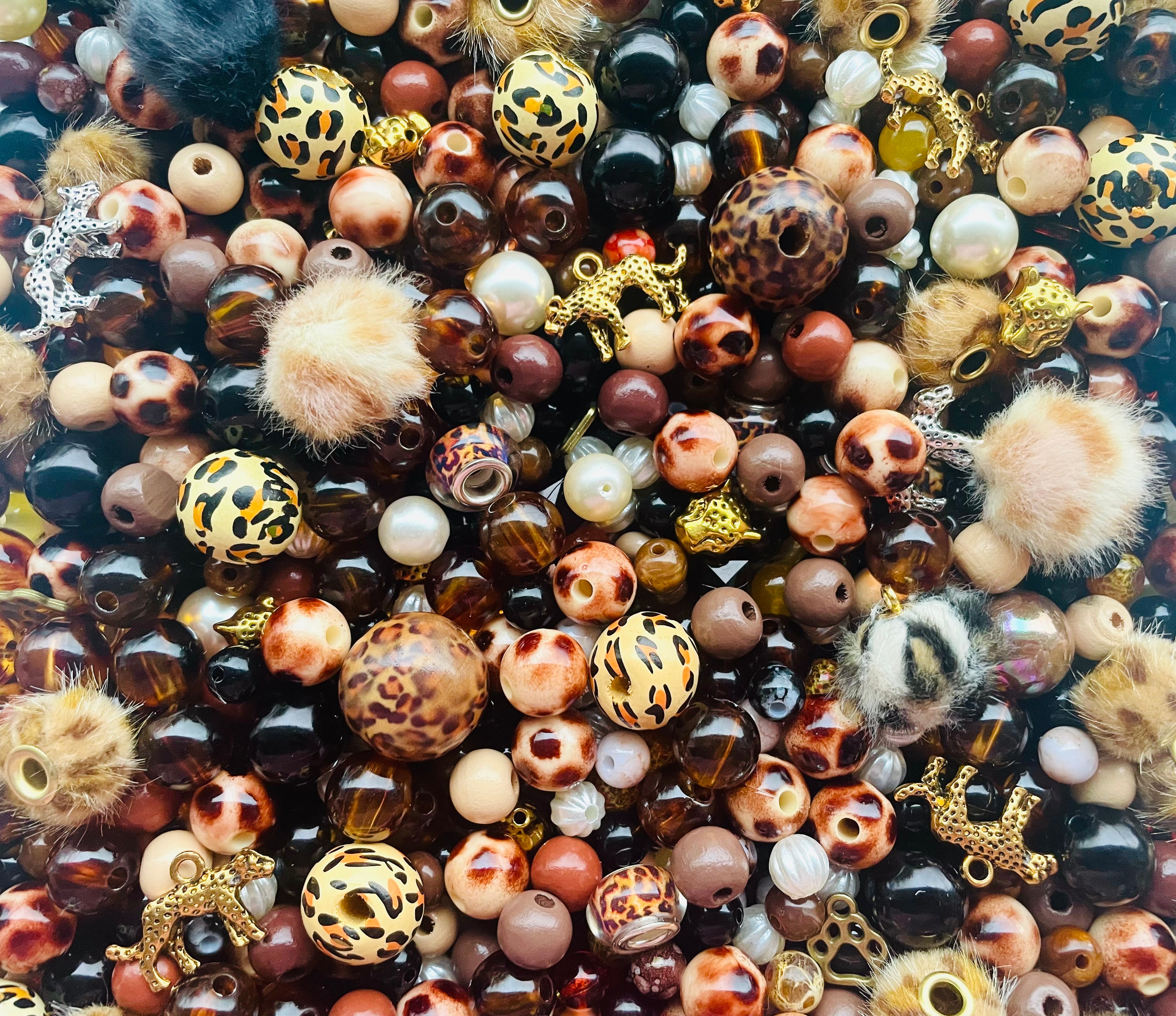 Leopard Gold Bead Mix