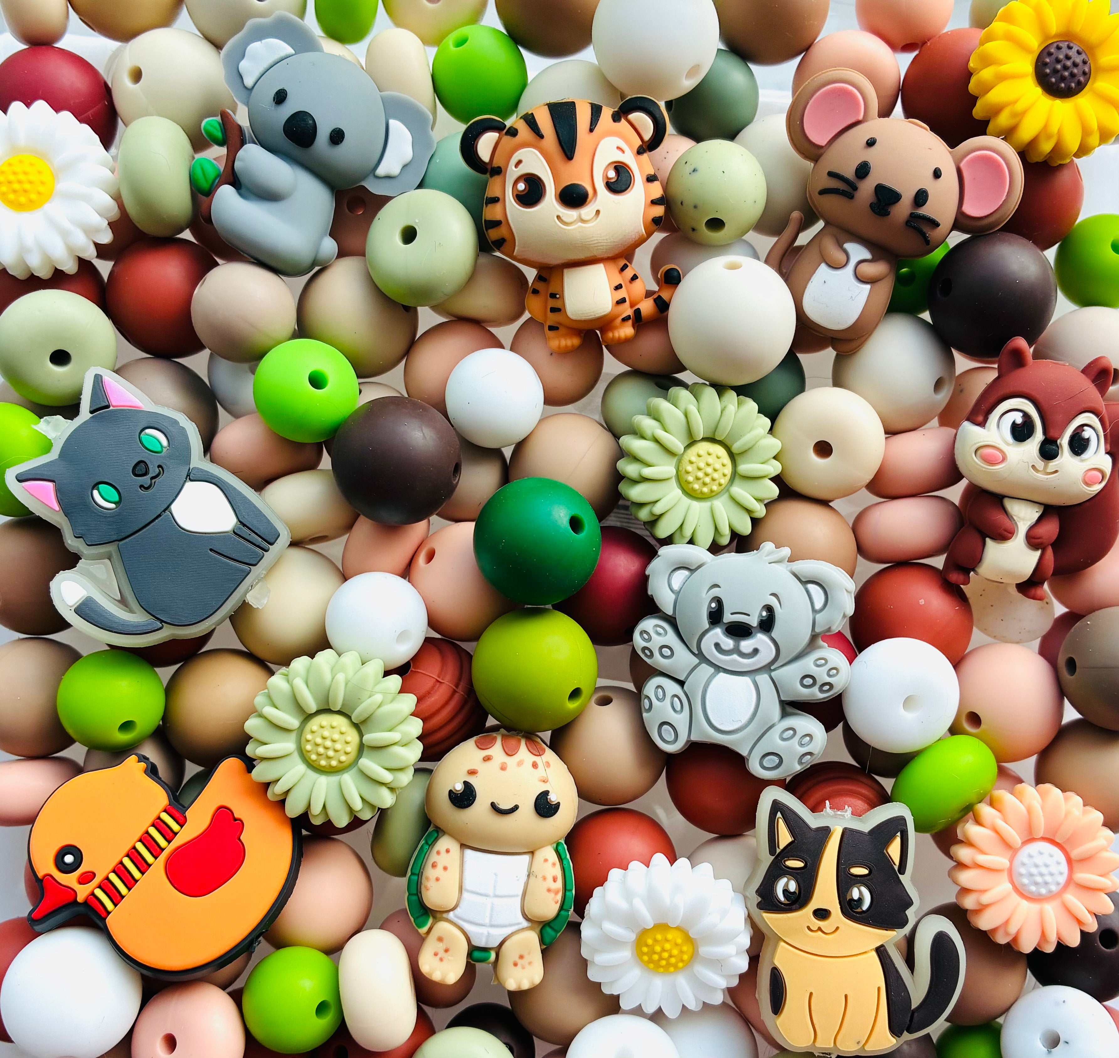 Animal Friends Silicone Bead Mix