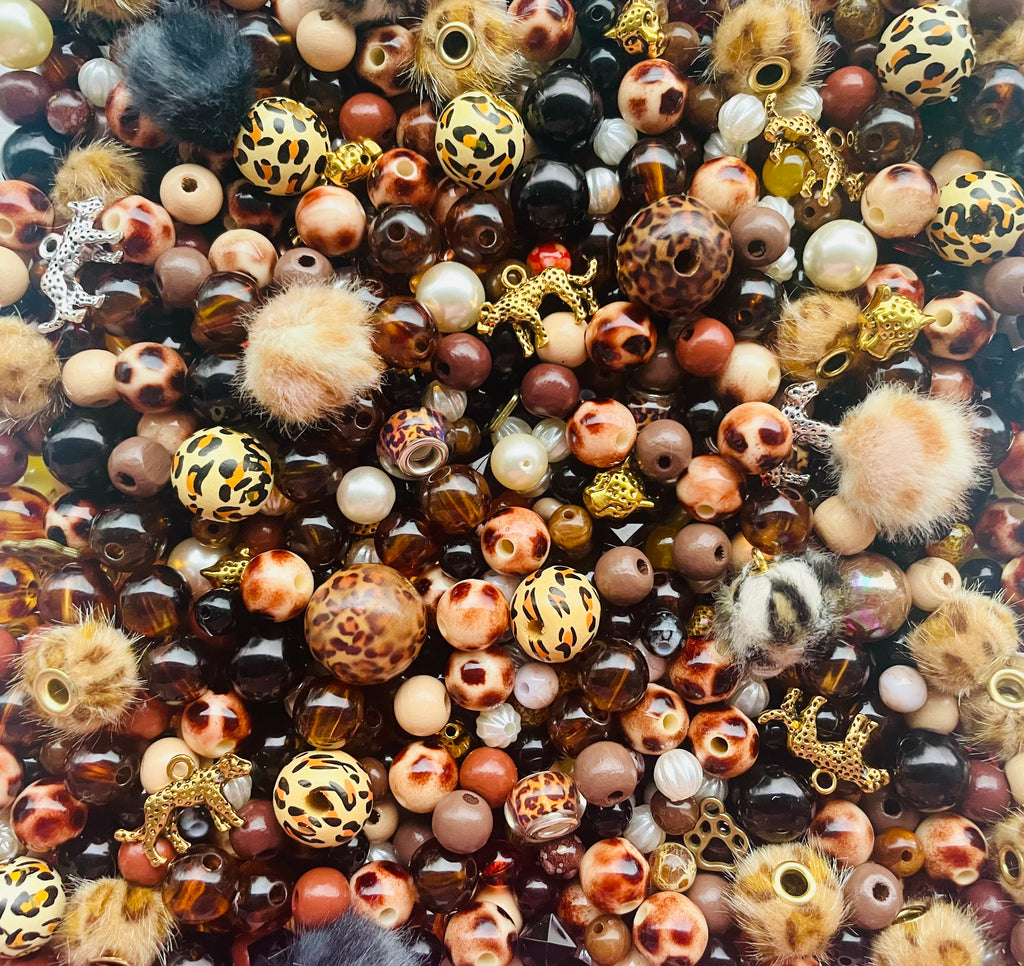 Leopard Gold Bead Mix