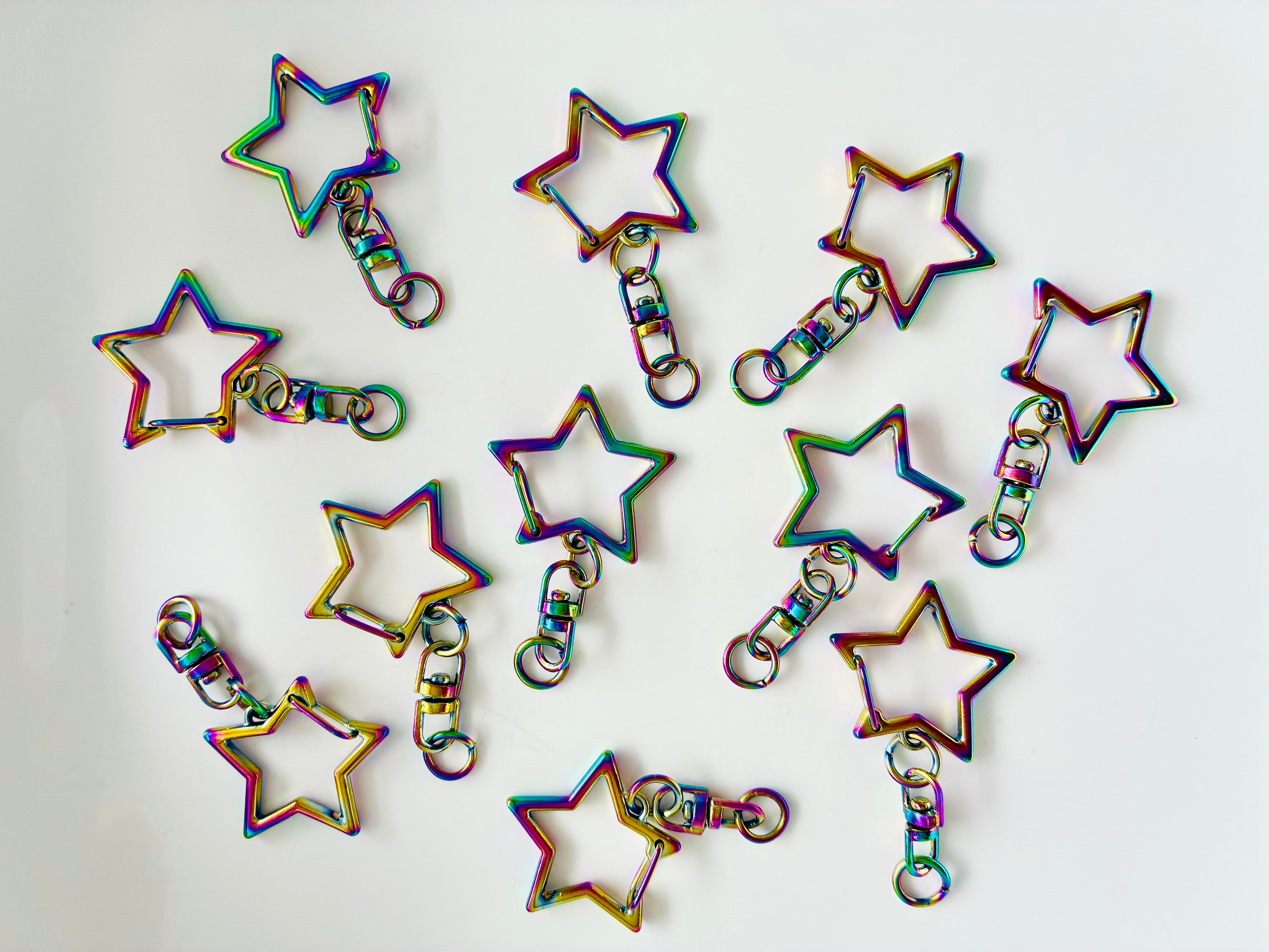 Colourful Star Keychain Clasps