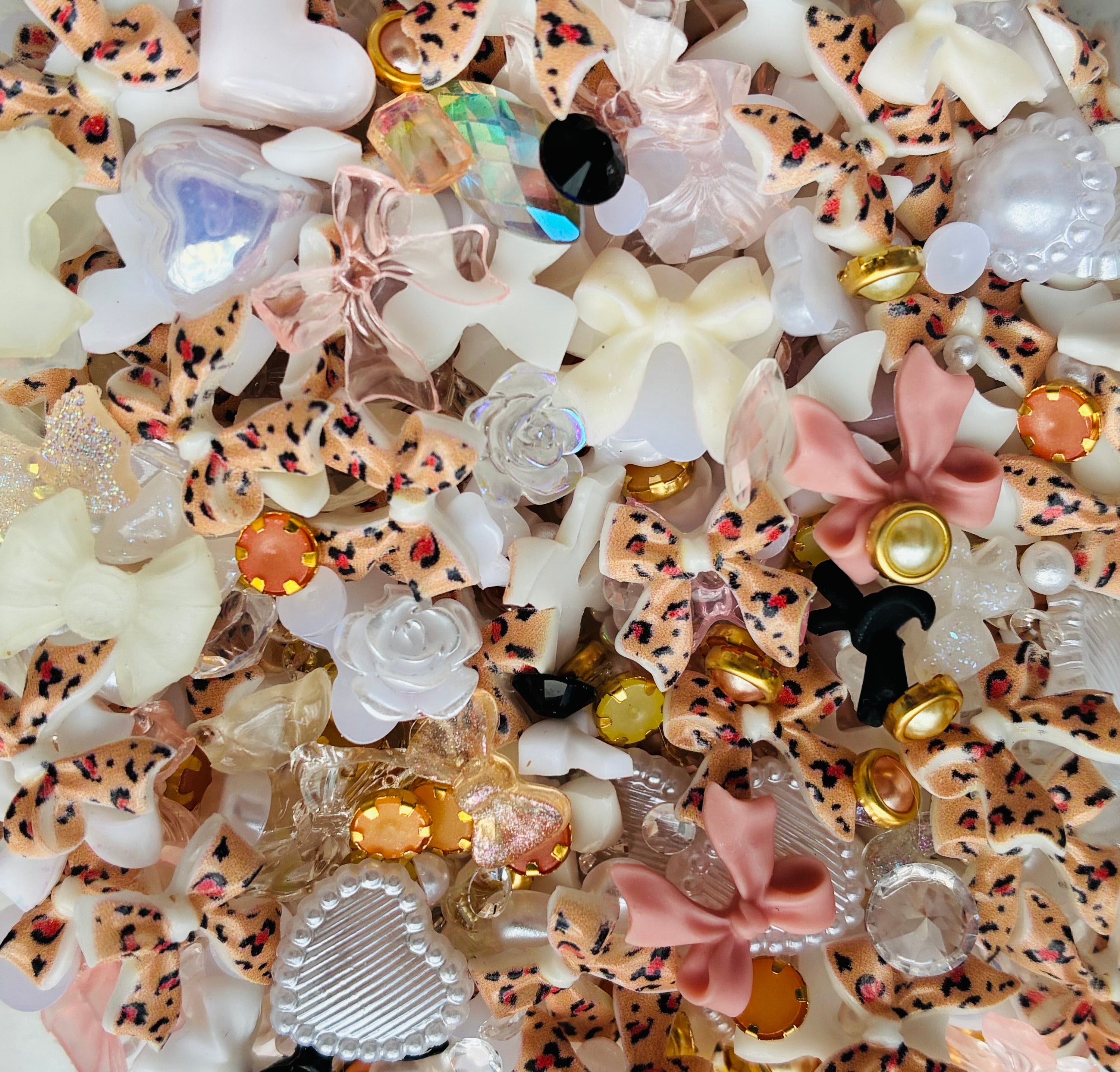 Lady Leopard Nail Charm Mix