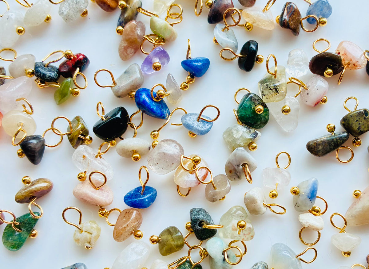 Natural Crystal Chip Pendent Mix