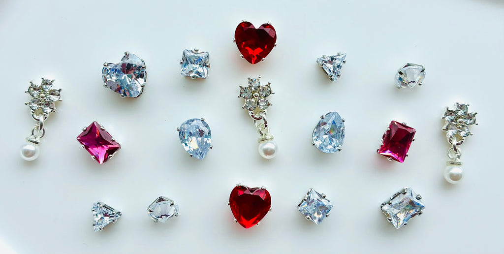 Silver Plated Cubic Zirconia Jewellery Charms