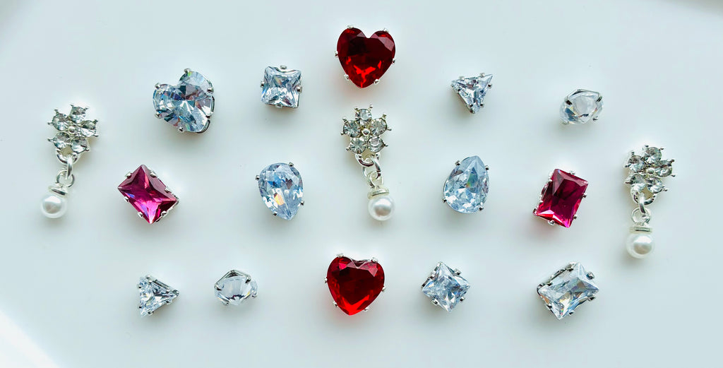 Silver Plated Cubic Zirconia Jewellery Charms