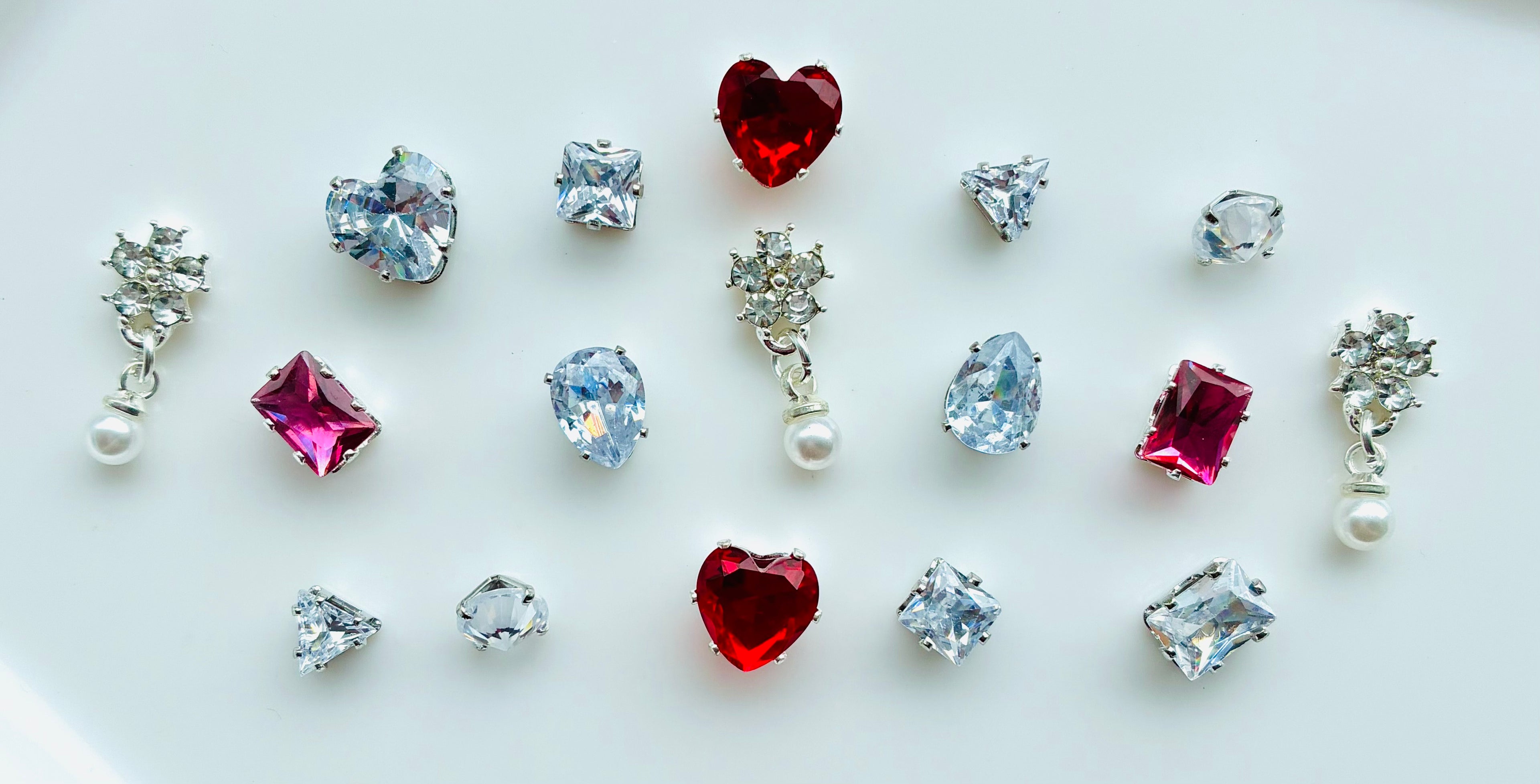 Silver Plated Cubic Zirconia Jewellery Charms