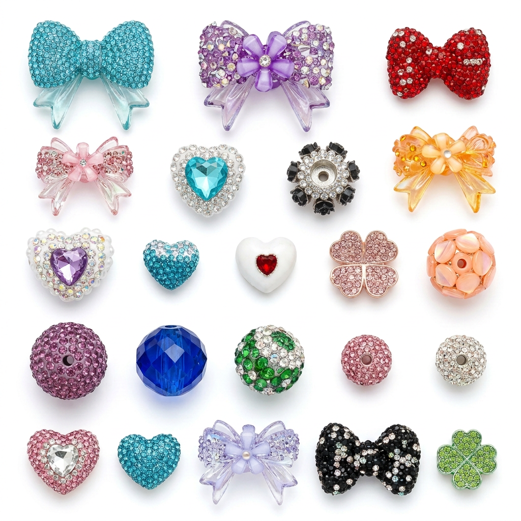 Bead product image with two black bows replaced